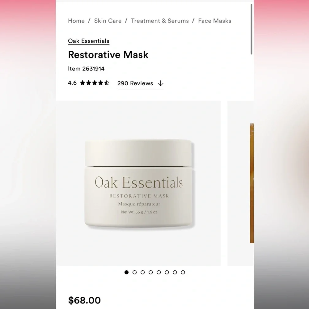 Oak Essentials Restorative Mask - Picture 1 of 5